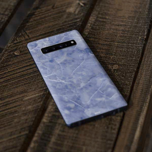 Crushed Blue Galaxy S10 Plus Skin