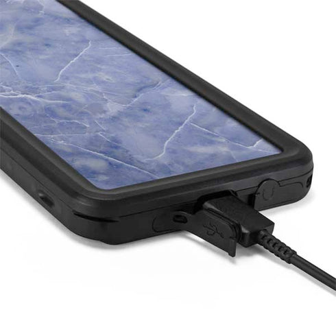 Crushed Blue Galaxy S20 Plus Waterproof Case