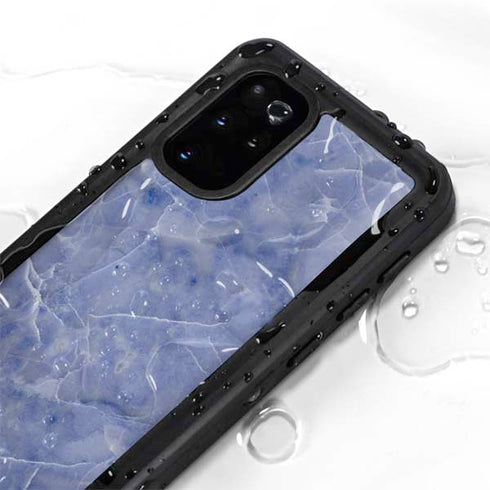 Crushed Blue Galaxy S20 Plus Waterproof Case