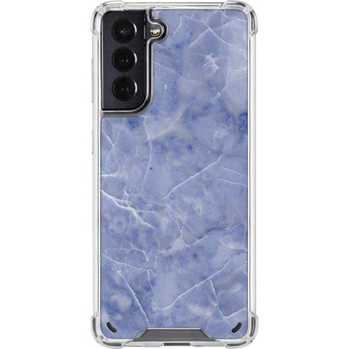 Crushed Blue Galaxy S21 5G Clear Case