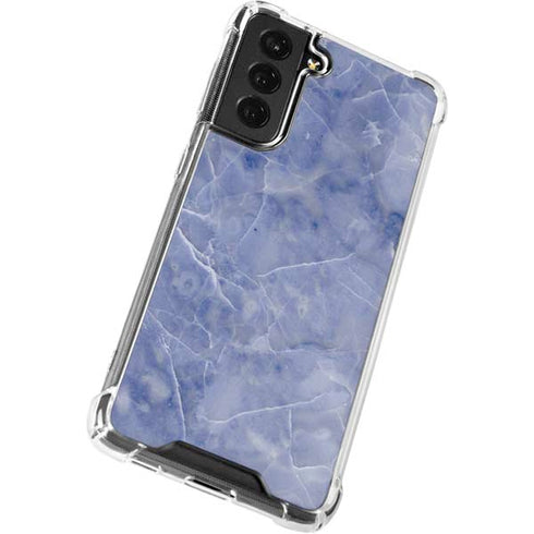 Crushed Blue Galaxy S21 FE Clear Case