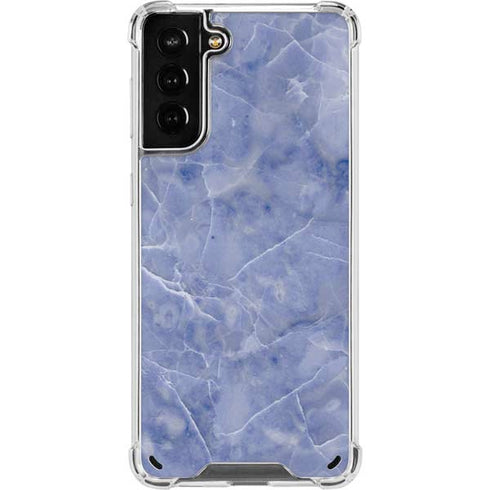 Crushed Blue Galaxy S21 Plus 5G Clear Case