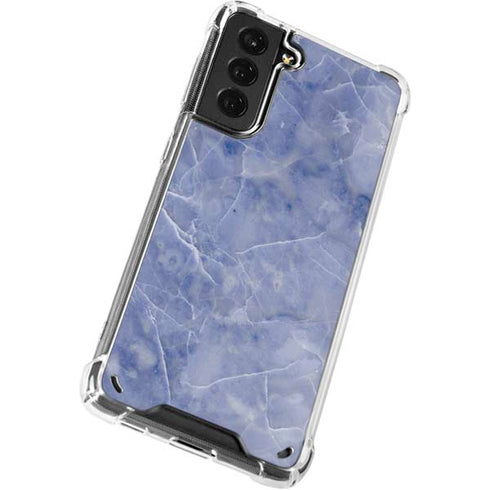 Crushed Blue Galaxy S21 Plus 5G Clear Case
