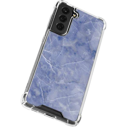 Crushed Blue Galaxy S22 Clear Case