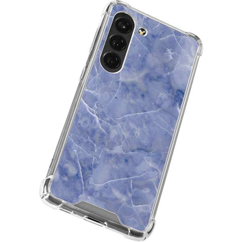 Crushed Blue Galaxy S23 Clear Case