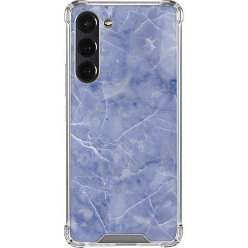 Crushed Blue Galaxy S23 Plus Clear Case