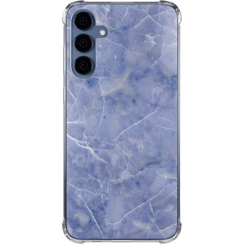 Crushed Blue Galaxy S24 Clear Case
