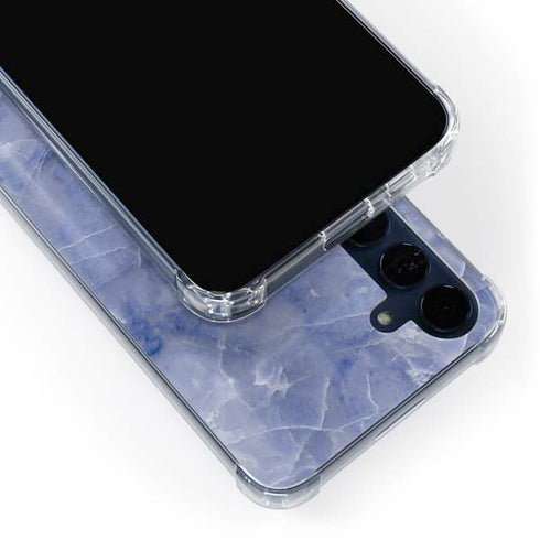 Crushed Blue Galaxy S24 Clear Case