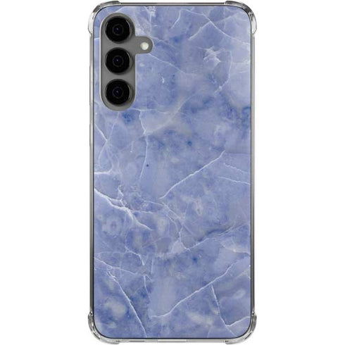 Crushed Blue Galaxy S24 Plus Clear Case