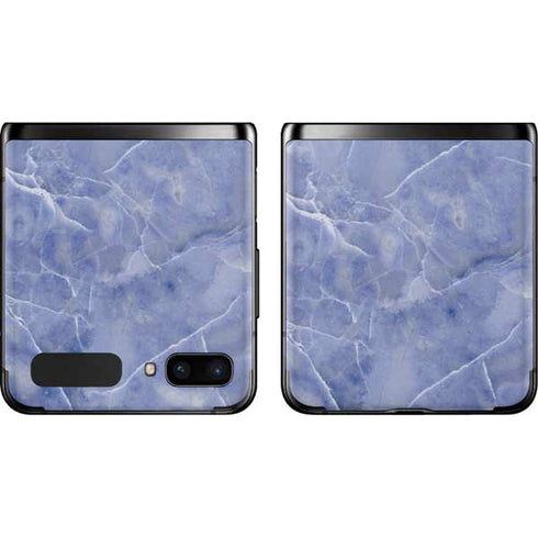 Crushed Blue Galaxy Z Flip Skin