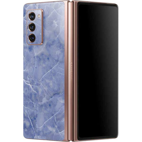 Crushed Blue Galaxy Z Fold2 5G Skin