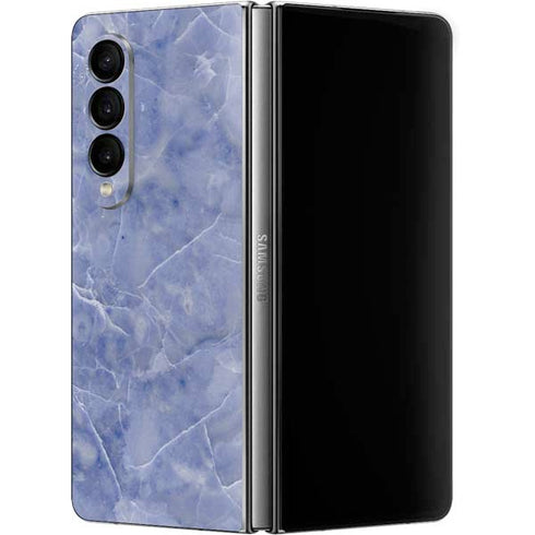 Crushed Blue Galaxy Z Fold4 5G Skin