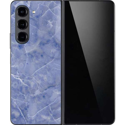 Crushed Blue Galaxy Z Fold5 5G Skin