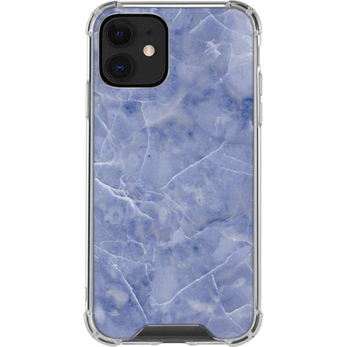 Crushed Blue iPhone 12 Clear Case