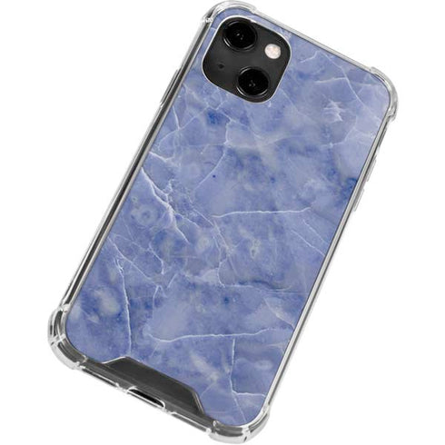 Crushed Blue iPhone 14 Clear Case