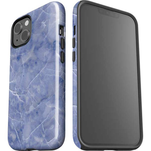 Crushed Blue iPhone 15 Plus Impact Case