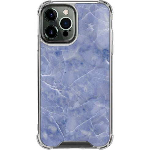 Crushed Blue iPhone 15 Pro Max Clear Case