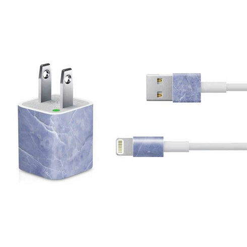 Crushed Blue iPhone Charger (5W USB) Skin