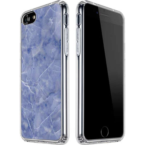Crushed Blue iPhone SE (2nd & 3rd Gen) Clear Case