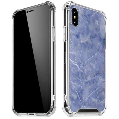 Crushed Blue iPhone XS Max Clear Case