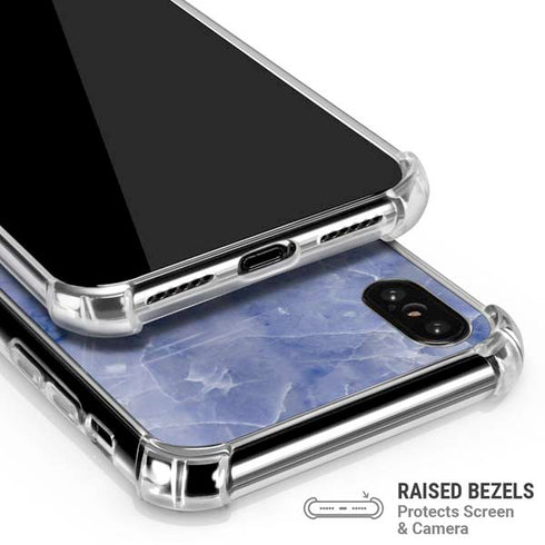 Crushed Blue iPhone XS Max Clear Case