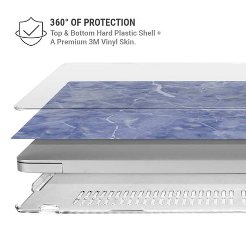 Crushed Blue MacBook Air 15in (2023-2025) Case plus Skin