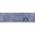 Crushed Blue Magic Keyboard with Numeric Keypad Skin