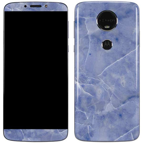 Crushed Blue Moto E5 Plus Skin