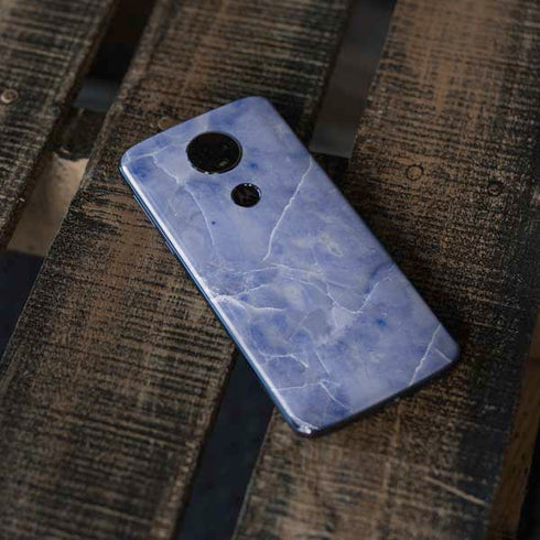 Crushed Blue Moto E5 Plus Skin