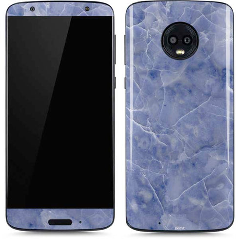 Crushed Blue Moto G6 Skin