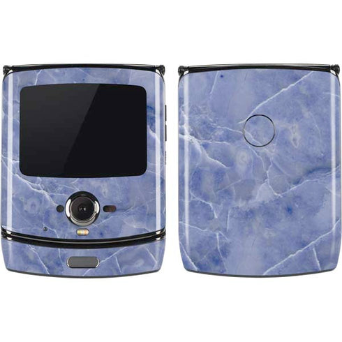 Crushed Blue Motorola RAZR Skin