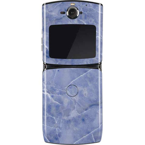 Crushed Blue Motorola RAZR Skin