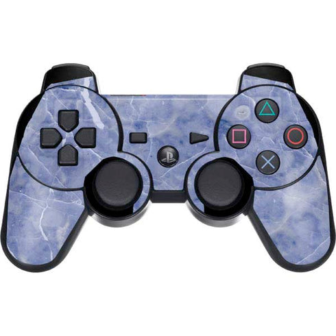 Crushed Blue PS3 Dual Shock wireless controller Skin