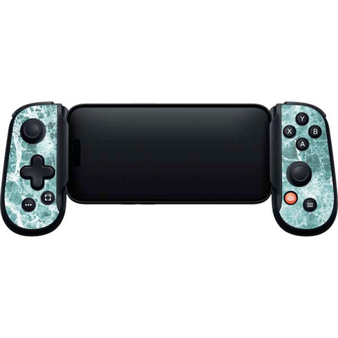 Crushed Turquoise Backbone One for iPhone Game Controller Skin