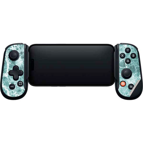Crushed Turquoise Backbone One for iPhone Game Controller Skin