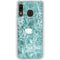 Crushed Turquoise Galaxy A20 Clear Case