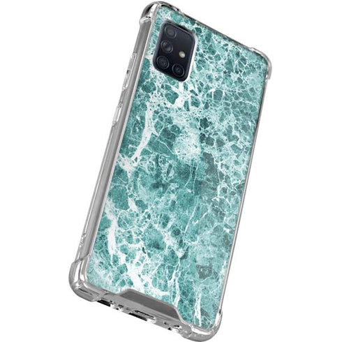 Crushed Turquoise Galaxy A51 5G Clear Case