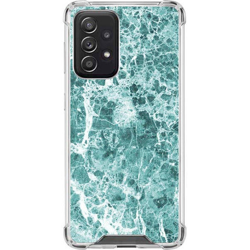 Crushed Turquoise Galaxy A52 5G Clear Case
