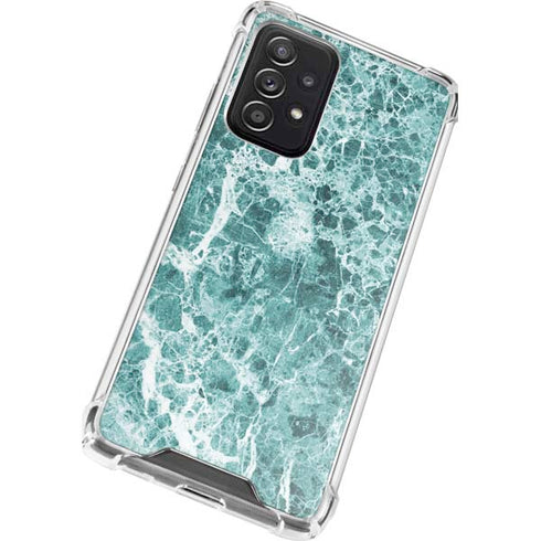 Crushed Turquoise Galaxy A52 5G Clear Case