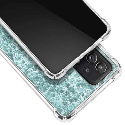 Crushed Turquoise Galaxy A52 5G Clear Case