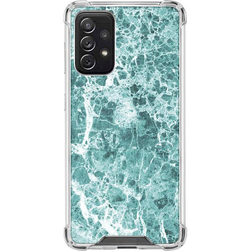 Crushed Turquoise Galaxy A72 5G Clear Case