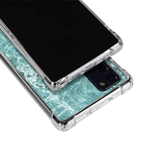 Crushed Turquoise Galaxy Note20 5G Clear Case