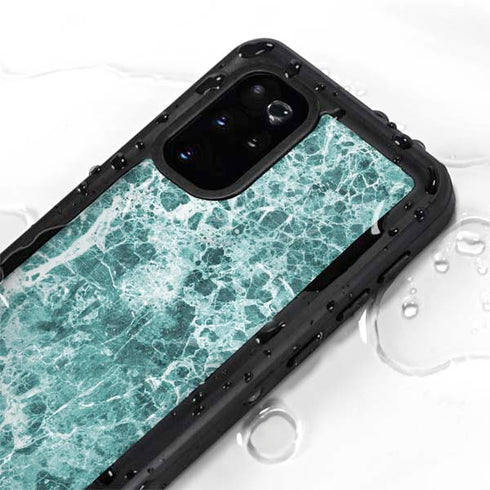 Crushed Turquoise Galaxy S20 Plus Waterproof Case