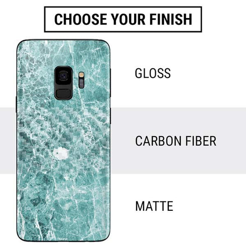 Crushed Turquoise Galaxy S9 Skin