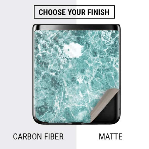 Crushed Turquoise Galaxy Z Flip Skin