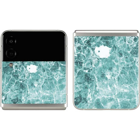 Crushed Turquoise Galaxy Z Flip3 5G Skin