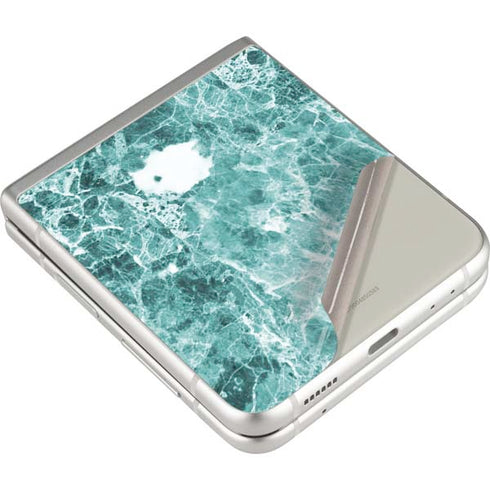 Crushed Turquoise Galaxy Z Flip3 5G Skin
