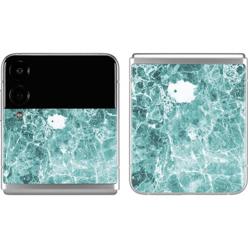 Crushed Turquoise Galaxy Z Flip4 5G Skin