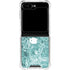 Crushed Turquoise Galaxy Z Flip5 5G Clear Case