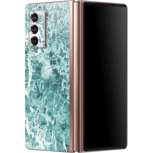Crushed Turquoise Galaxy Z Fold2 5G Skin